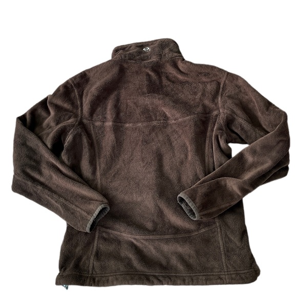 MOUNTAIN HARDWEAR Women’s Sz Medium Jacket Brown Fuzzy Fleece - Picture 6 of 6